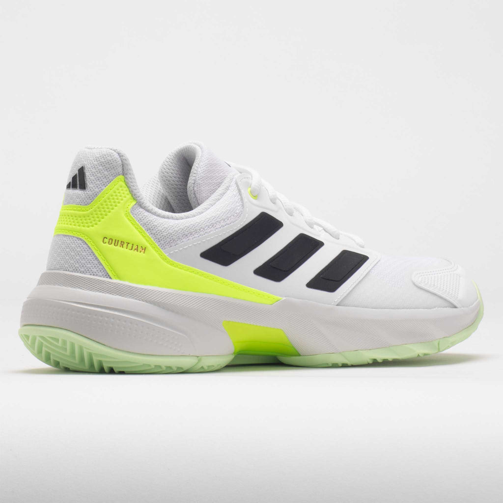 adidas CourtJam Control 3 Men's  White/Core Black/Lucid Lemon